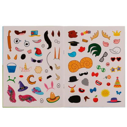 Весёлая ферма. Смешные мордашки. СИНИЙ ТРАКТОР. 200х260мм. 8.стр. + 75 наклеек. Умка в кор.50шт