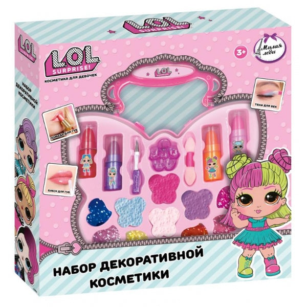 Косметика ДЛЯ ДЕВОЧЕК ЛОЛ тени д/век, помада д/губ, блески д/губ МИЛАЯ ЛЕДИ в кор.2*72шт