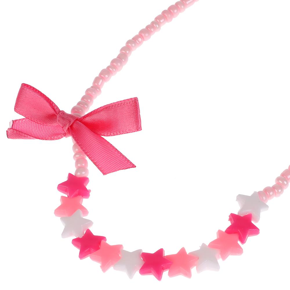 Акс-ры д/девочек СКАЗОЧНЫЙ ПАТРУЛЬ бижутерия (braslet+бусы) звездочки МИЛАЯ ЛЕДИ уп-10шт в cor.100up