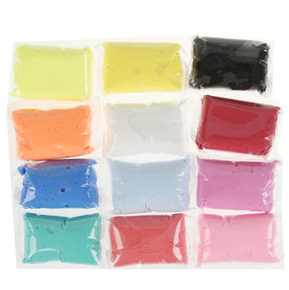 Легкий пластилин Три Кота 12 цветов 10 гр в пленке MultiArt в кор.66шт