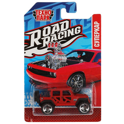 Machine en métal ROAD RACING SUISSE 7,5 cm, dans un assortiment, en blister. Parc technologique en cor.2*360шт