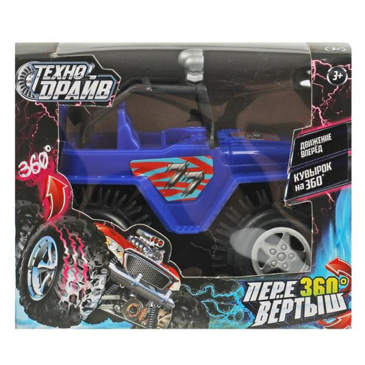 Машина-перевертыш на бат., кор.12*9*9см ТЕХНОДРАЙВ в кор.2*96шт