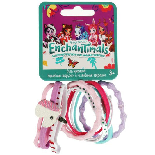 Акс-ры д/девочек ЭНЧАНТИМАЛС резинки д/волос с декором единорог/звезда. МИЛАЯ ЛЕДИ уп-10шт кор.100уп