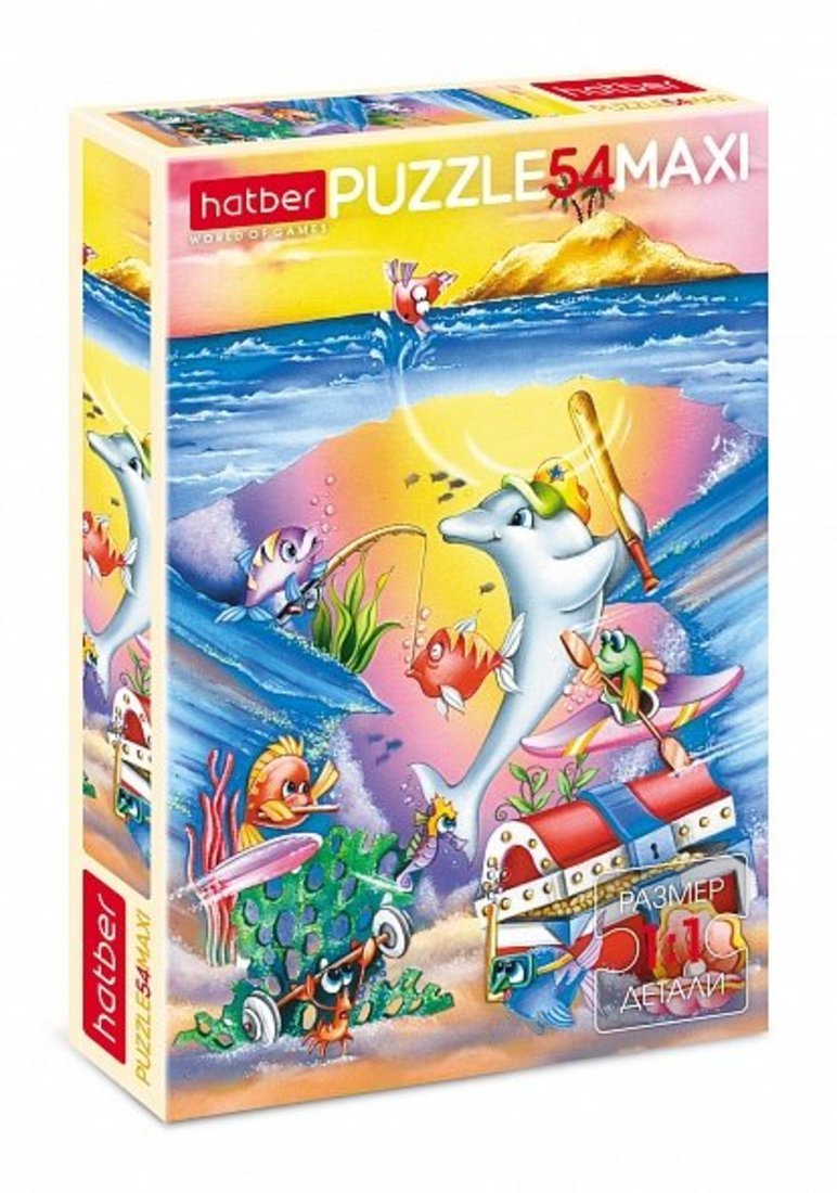 Hatber Puzzle-54 MAXI Подвод.приключен,54ПЗ3_04313