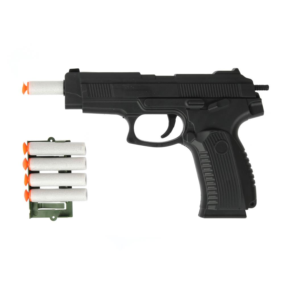 Pistolet de guerre de taille moyenne avec pistolet, 23 x 29 x 4 cm.