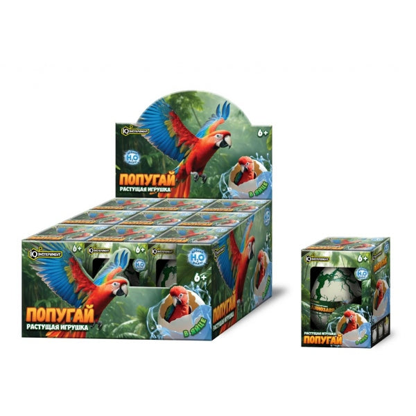 Растущее ЯЙЦО попугай, дисплей IQ Эксперимент уп-12шт в кор.12уп