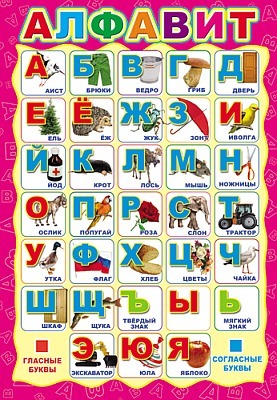 ПЛ-5575 (4941) Плакат А3. Русский алфавит