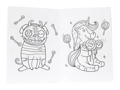 РАСКРАСКА - СТРАШИЛКА. НЯШНЫЕ МОНСТРЫ