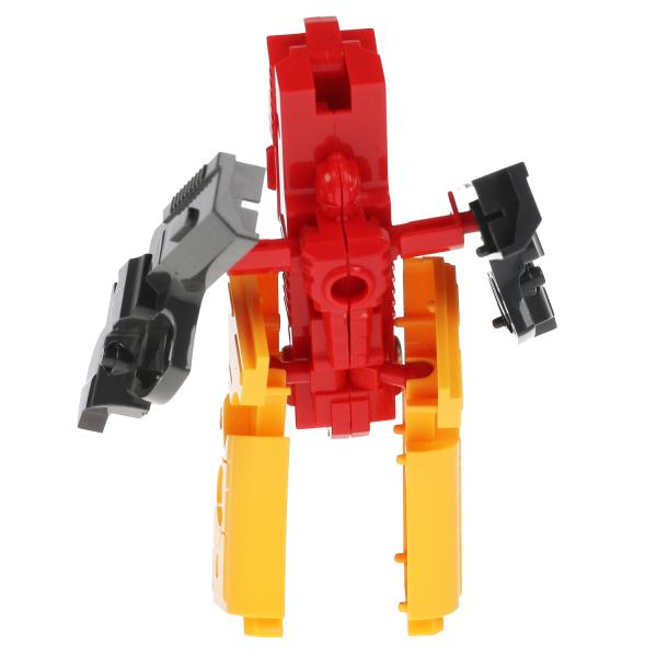 Transformateur de robot dans une boîte de 15 x 22 x 3 cm.