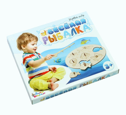 ИГРА НАСТОЛЬНАЯ "ВЕСЕЛАЯ РЫБАЛКА" в кор.11шт