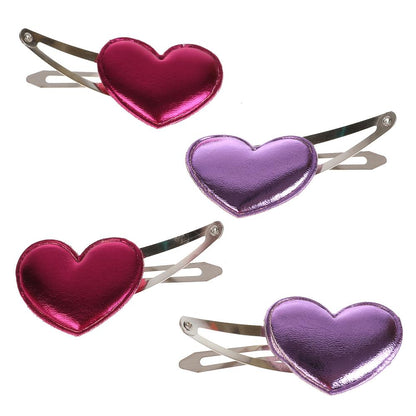 Accessoires pour enfants de la société СКАЗОЧНЫЙ ПАТРУЛЬ заколки сердце, 4 шт МИЛАЯ ЛЕДИ уп-10шт в кор.100уп