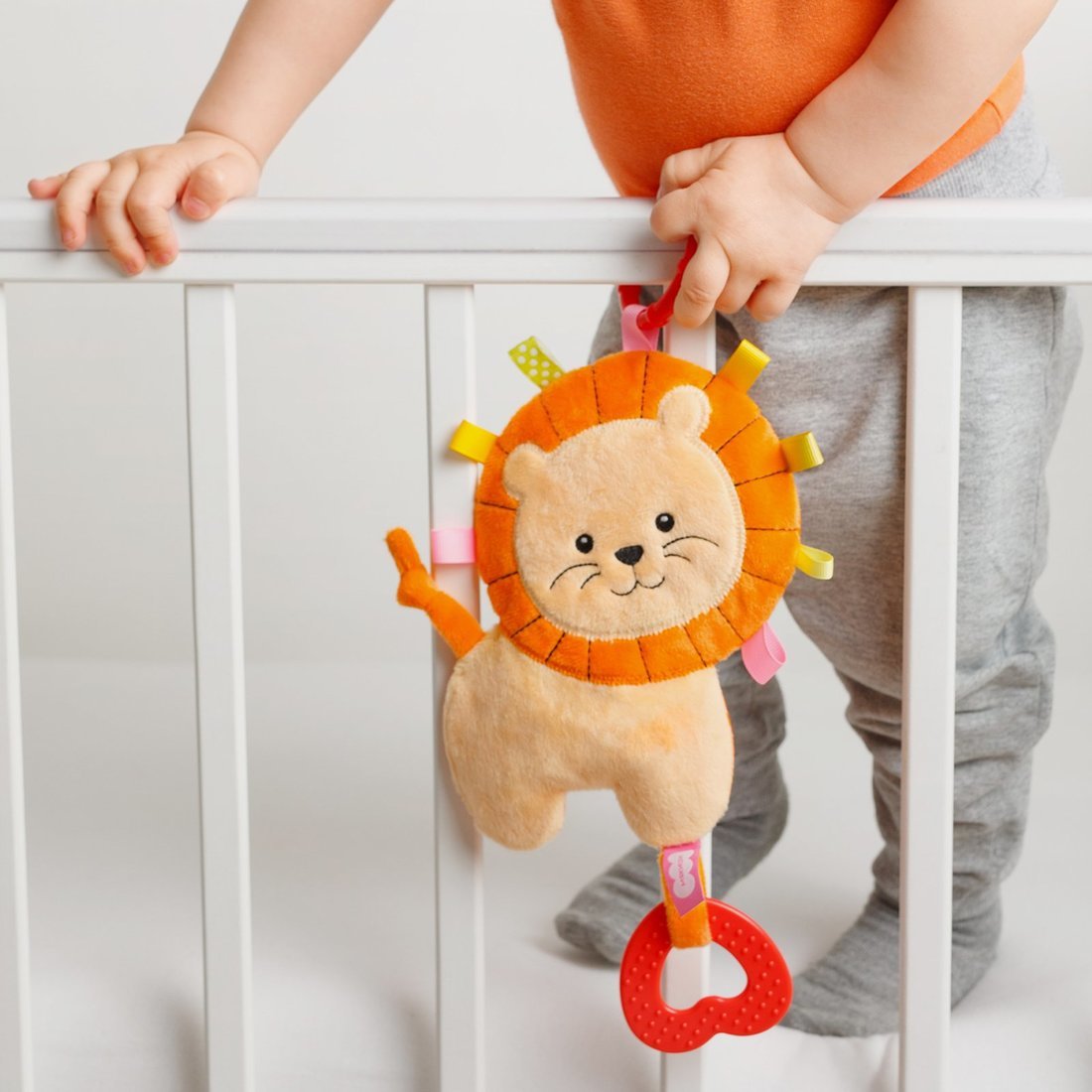 Игрушка Мякиши подвеска Хрустящий Лев Боня с петельками