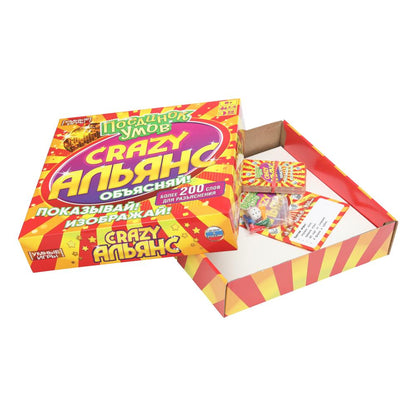 Crazy Альянс. Поединок умов. Настольная игра-квадрат.40 карточек. 250х250х55мм. Умные игры в кор10шт