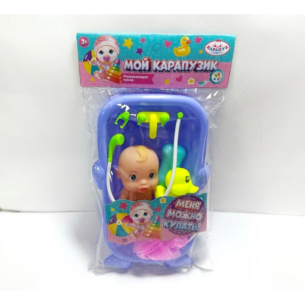 Пупс неозвучок 12см, можно купить, аксессуары КАРАПУЗ в кор.2*96шт