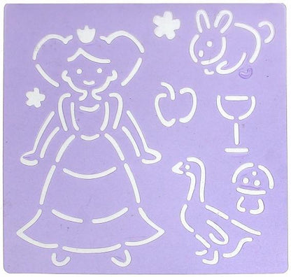 Книжка Рисуем по трафаретам принцесс