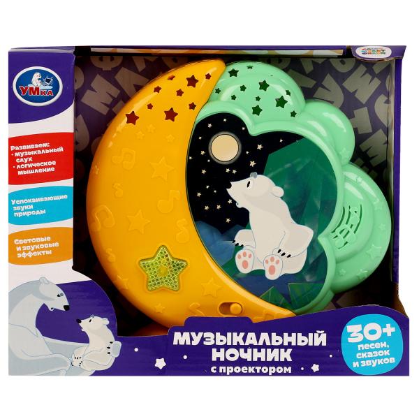 Музыкальный ночник 30 песен,сказок,звуков.проектор.свет.кор.бат. Умка в кор.48шт