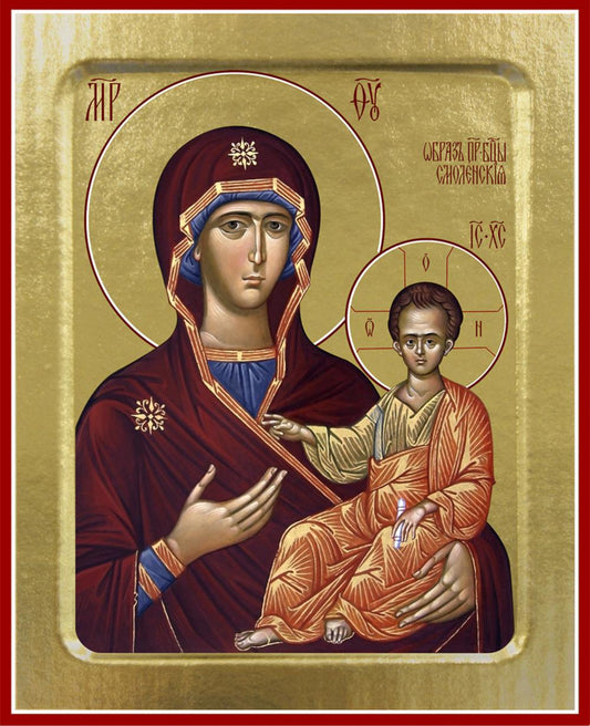 Икона Пресвятой Богородицы, Смоленская (на дереве): 125 х 160