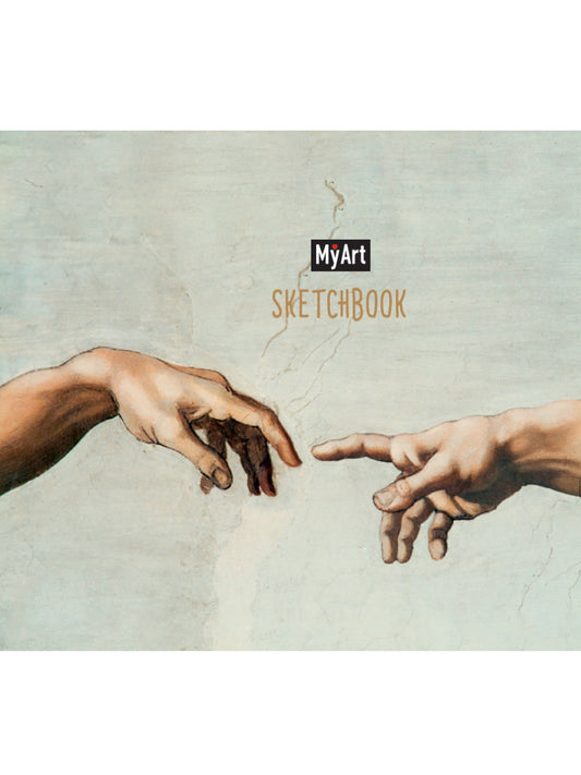 MyArt. КВАДРАТНЫЙ СКЕТЧБУК. Микеланджело Буанаротти. Сотворение Адама