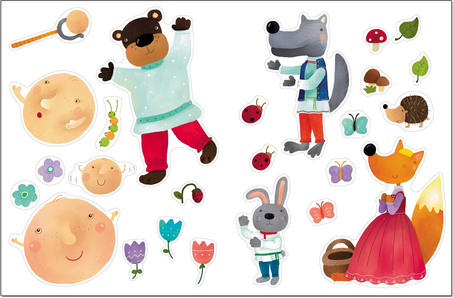 Любимые сказки с наклейками. Колобок