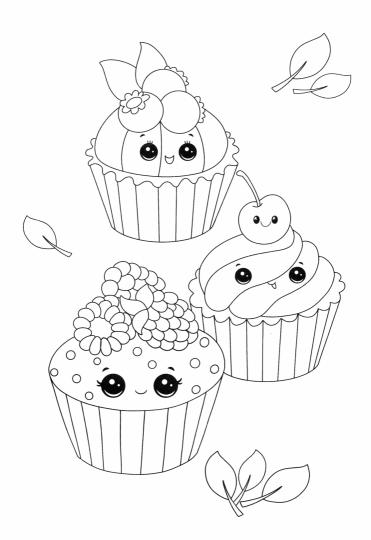 РАСКРАСКИ эконом НЯШКИ-РАСКРАСКИ. ВКУСНЯШКИ