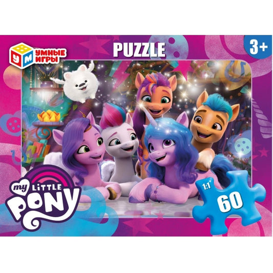 My Little Pony. Пазлы классические в коробке. 60 деталей. 190х141х35 мм. Умные игры в кор.24шт
