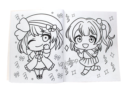 РАСКРАСКА АНИМЕ. МАЛЫШКИ ЧИБИ