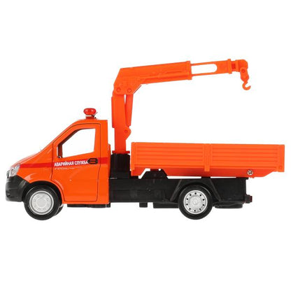 Машина металл ГАЗЕЛЬ NEXT АВАРИЙНАЯ СЛУЖБА 16 см, двер, подв дет, ин, кор. Parc technologique dans le cor.2*30шт