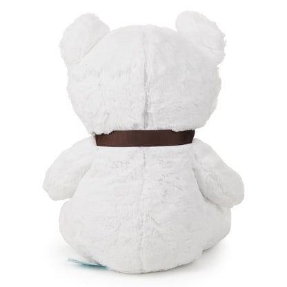 Игрушка мягкая "мульти-пульти" мишка белая с бантиком 40см, без чипа "МУЛЬТИ-ПУЛЬТИ" в кор.8шт