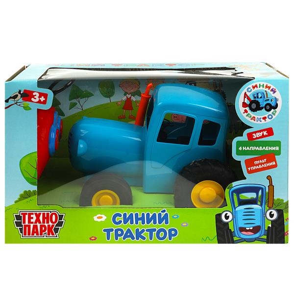 Модель р/у СИНИЙ ТРАКТОР 20 см, звук, синий, пуоьт управления,кор. Parc technologique à Cor.36шт