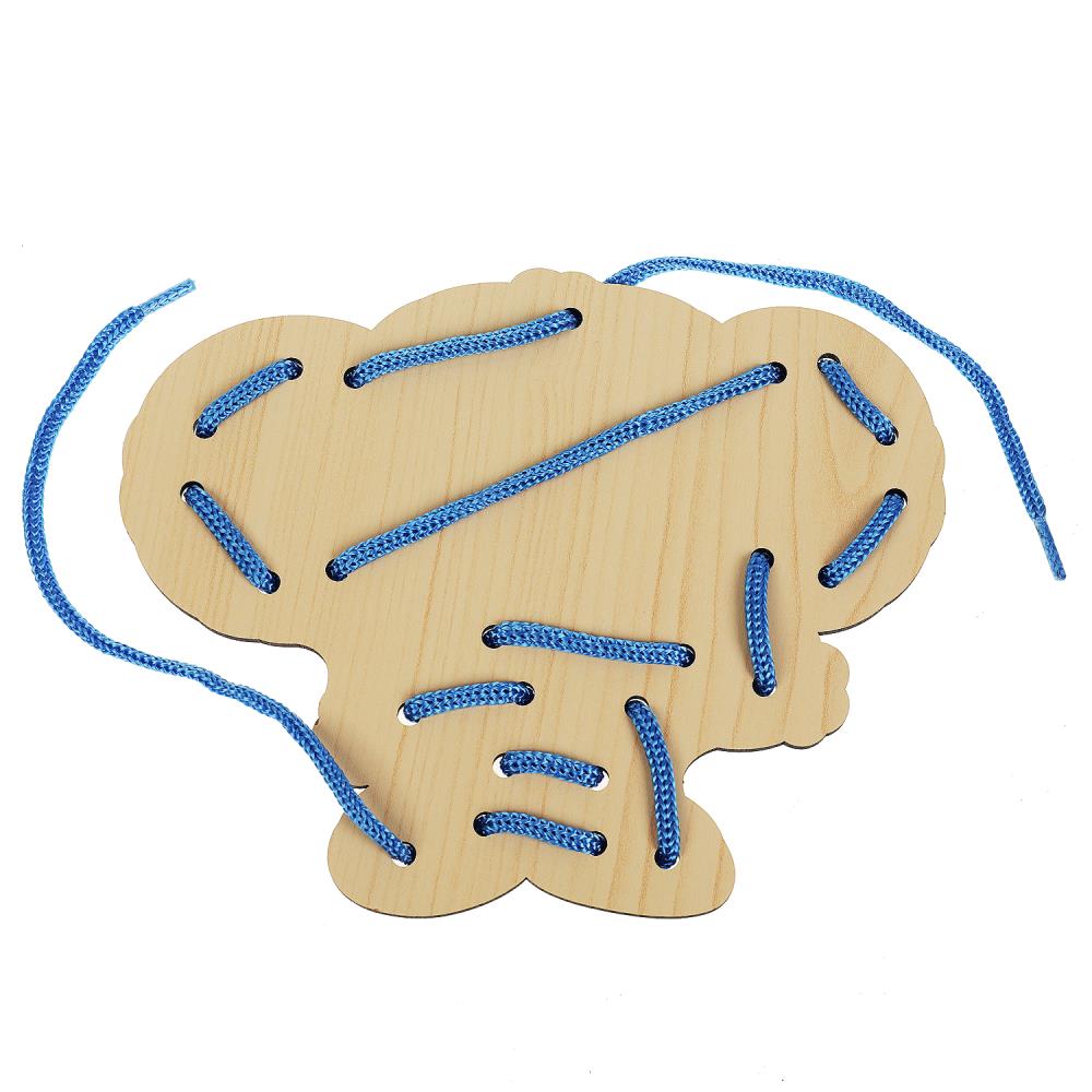 Игрушка деревянная шнуровка 16 см СОЮЗМУЛЬТФИЛЬМ термопленка Буратино в кор.20шт