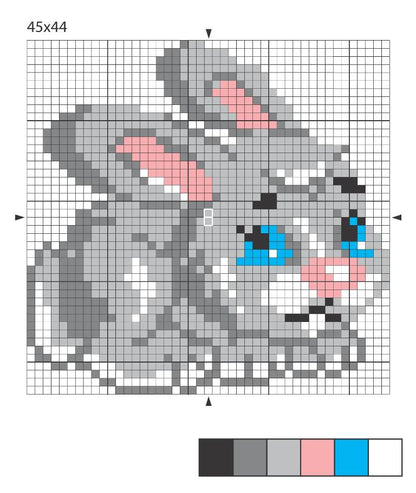 Набор для творчества. Вышивка "Зайка" (с пяльцами)