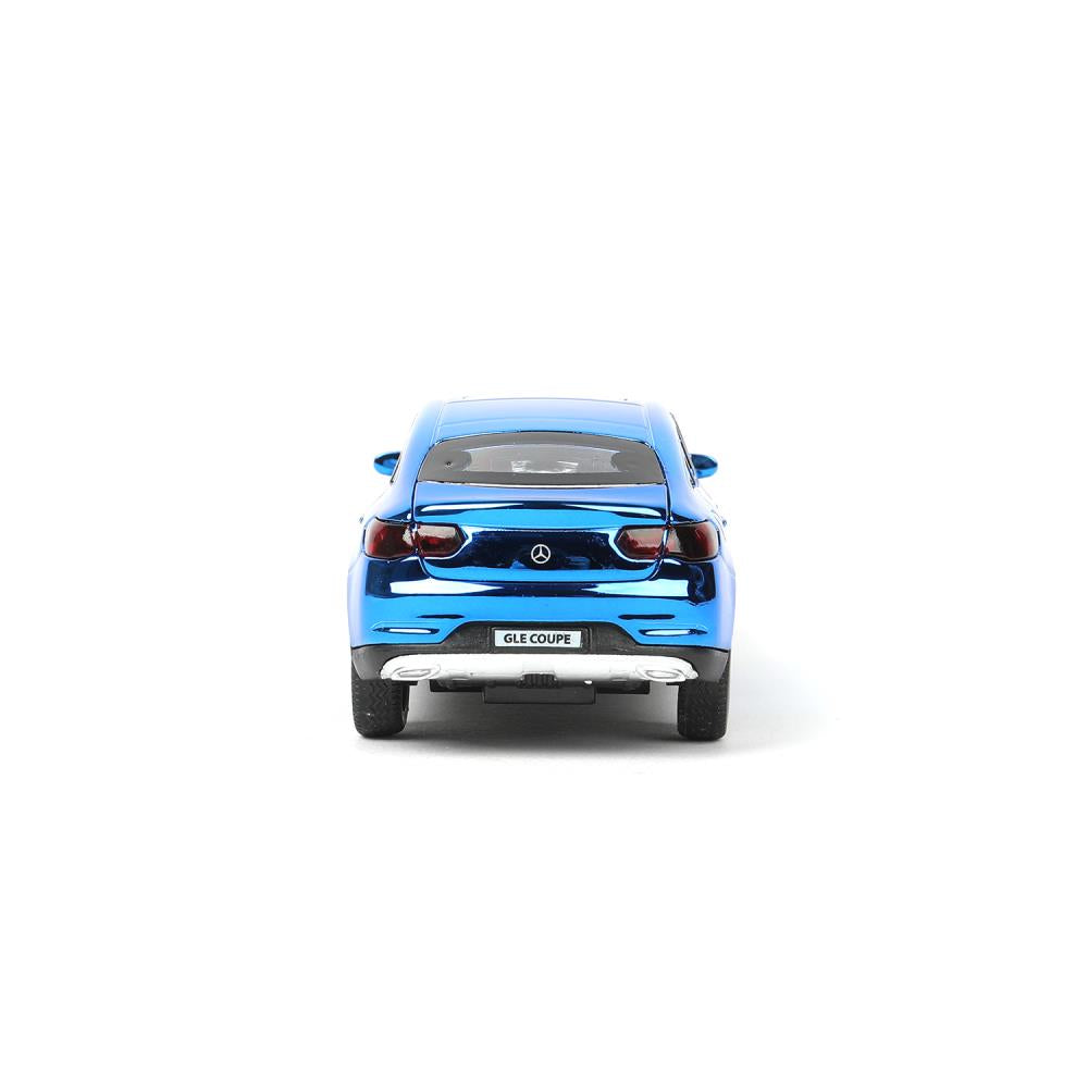 Машина металл MERCEDES-BENZ GLE COUPE длинна 12 см, двери,синий ХРОМ, кор. Технопарк в кор.2*36шт