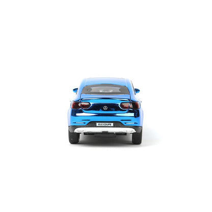Машина металл MERCEDES-BENZ GLE COUPE длинна 12 см, двери,синий ХРОМ, кор. Технопарк в кор.2*36шт