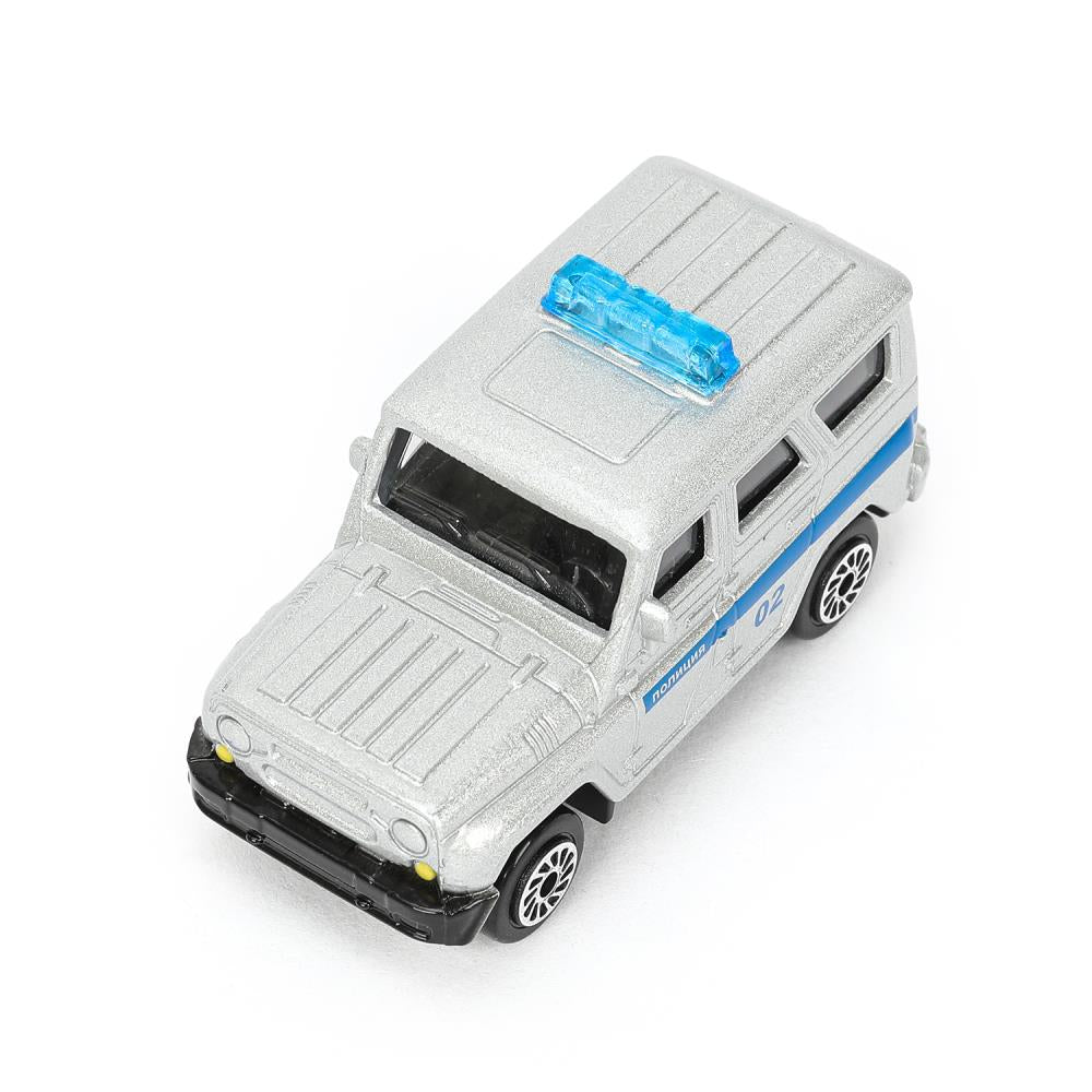 Машина металл УАЗ СПЕЦТЕХНИКА 7,5 см, в ассортименте, блистер. Технопарк в кор.3*96шт