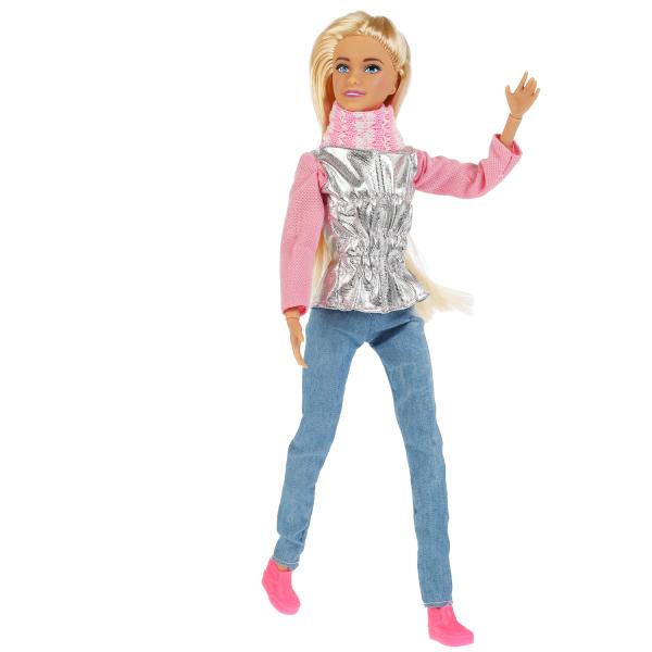 Кукла 29см София в с питомцем,с акс,руки и ноги сгибаются в кор КАРАПУЗ в кор.24шт