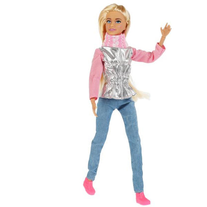 Кукла 29см София в с питомцем,с акс,руки и ноги сгибаются в кор КАРАПУЗ в кор.24шт