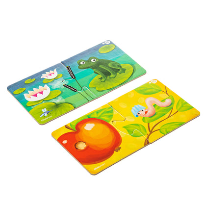 Пазлы парные "Кто где живет?" 20 эл Baby Toys (макси)