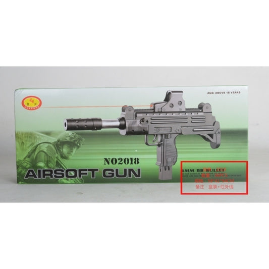 Автомат (п) с laser. прицелом, спульками 2018 в кор. dans le cor.2*18шт