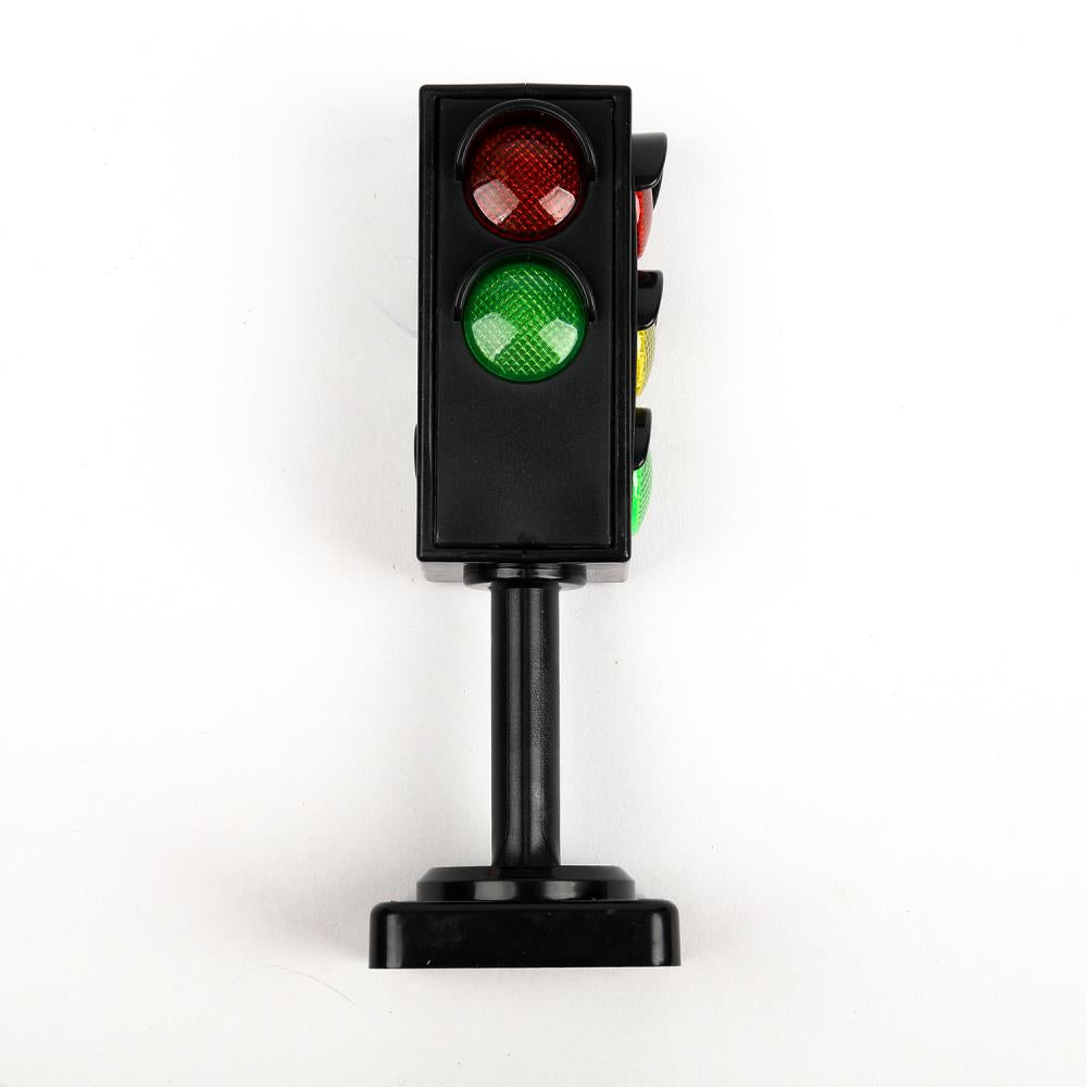 Модель пластиковый свет СВЕТОФОР С ДОРОЖНЫМИ ЗНАКАМИ, блистер Технопарк в кор.2*96шт