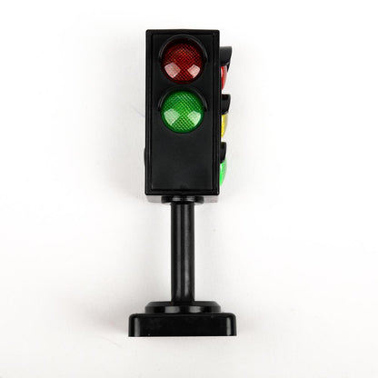 Модель пластиковый свет СВЕТОФОР С ДОРОЖНЫМИ ЗНАКАМИ, блистер Технопарк в кор.2*96шт