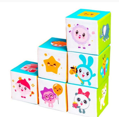 Мякиши Игрушка кубики "Малышарики" (Предметики) арт.397/16