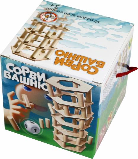 Игра для всей семьи "Сорви Башню" в кор.18шт