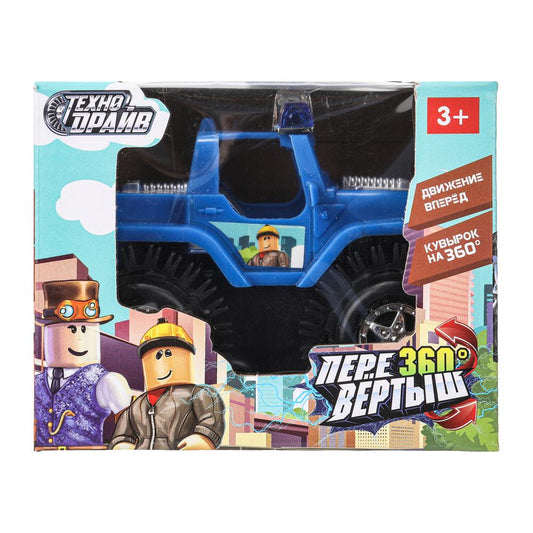 Машина-перевертыш на бат., кор.11,5*9,4*9,2см ТЕХНОДРАЙВ в кор.2*96шт