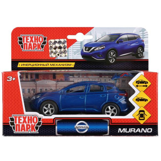 Машина металл NISSAN MURANO 12см, открыв.двери, инерц., синяя в кор. Технопарк в кор.2*24шт