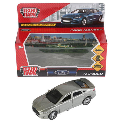 Машина металл FORD MONDEO, длина 12 см, откр дв, багаж, инерц, серый. в кор. Технопарк в кор.2*36шт