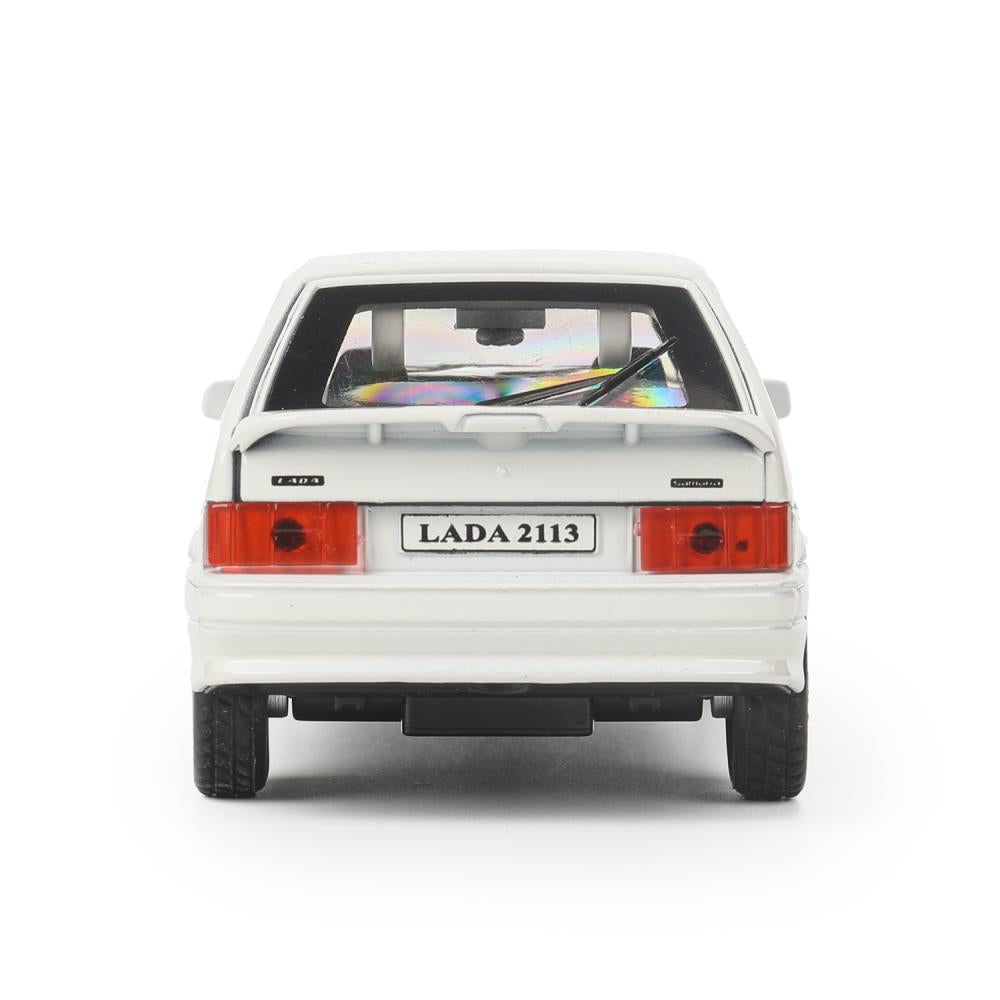 Machine en métal vaz-2113 12 cm, double, sac, argent, blanc, cor. Parc technologique dans le cor.2*36шт