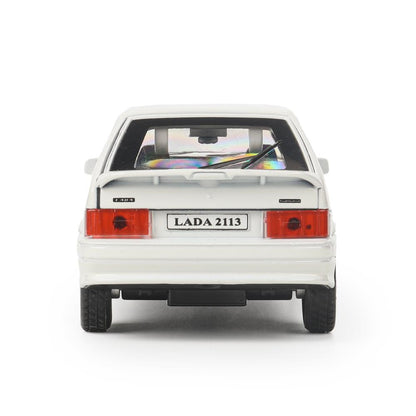 Machine en métal vaz-2113 12 cm, double, sac, argent, blanc, cor. Parc technologique dans le cor.2*36шт