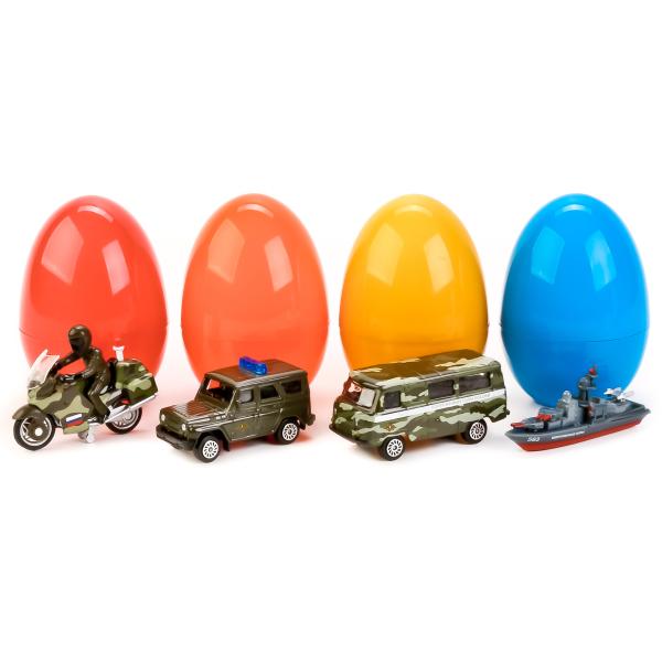 ВОЕННЫЕ МОДЕЛИ "ТЕХНОПАРК" МЕТАЛЛ. 1:72, В АССОРТ. В ЯЙЦЕ В ДИСПЛЕЕ (РУСС. УП.) УП-36ШТ в кор.2*3уп