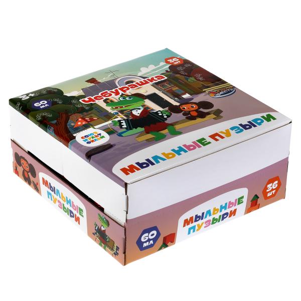 01014-60ЭД Мыльные пузыри СОЮЗМУЛЬТФИЛЬМ Чебурашка 60мл ИГРАЕМ ВМЕСТЕ уп-36шт в кор.6уп
