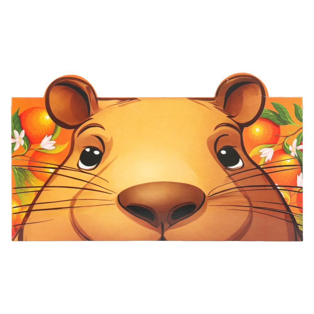 Конверт для денег капибара, фигурный, поздравляю ЧУДО ПРАЗДНИК уп-10шт в кор.100уп